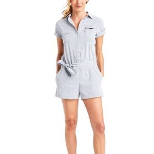 Vineyard Vines seersucker romper